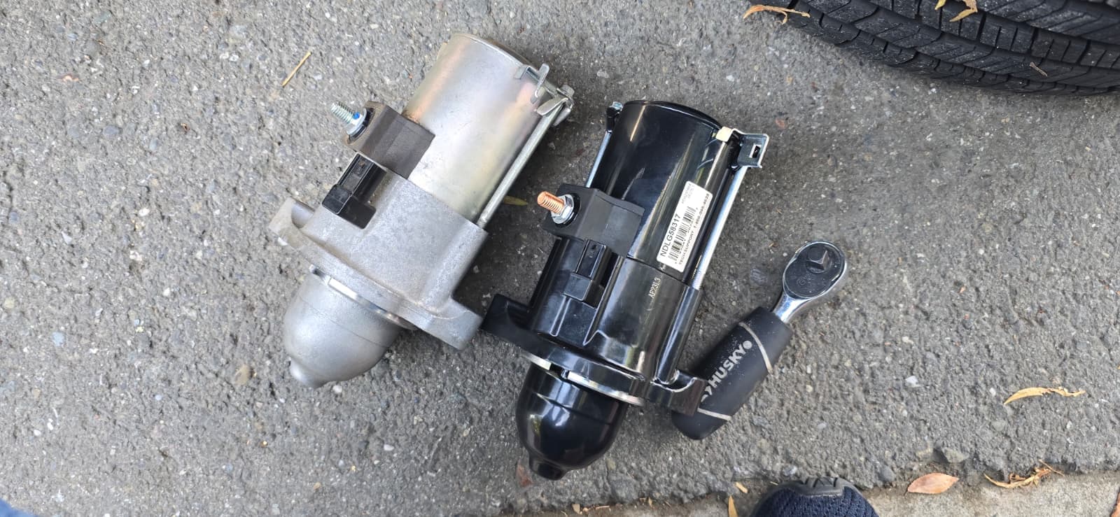 Starter motor replacement